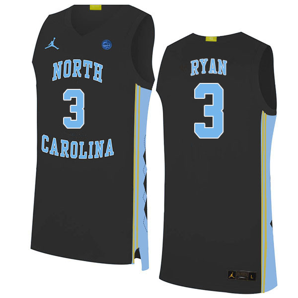Men #3 Cormac Ryan North Carolina Tar Heels College Basketball Jerseys Stitched Sale-Black - Click Image to Close